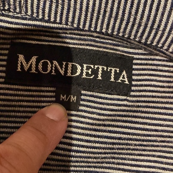Mondetta men’s thin stripe Golf Shirt​​​, size medium, polo - Picture 4 of 6